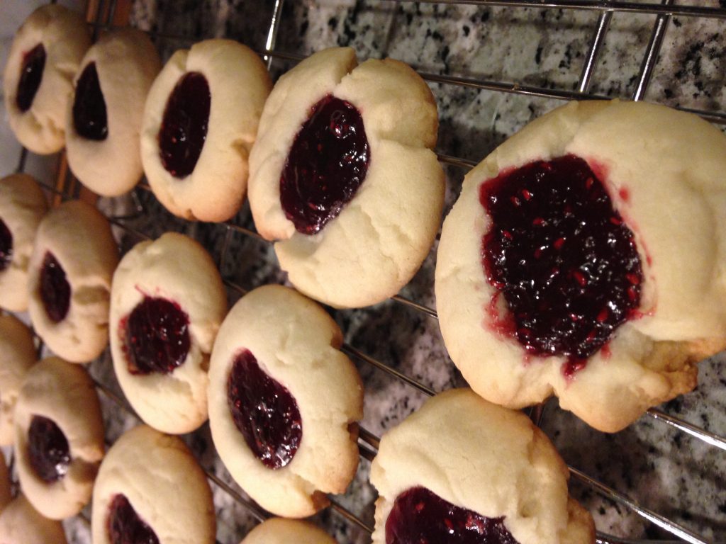 Raspberry Thumbprint Cookies