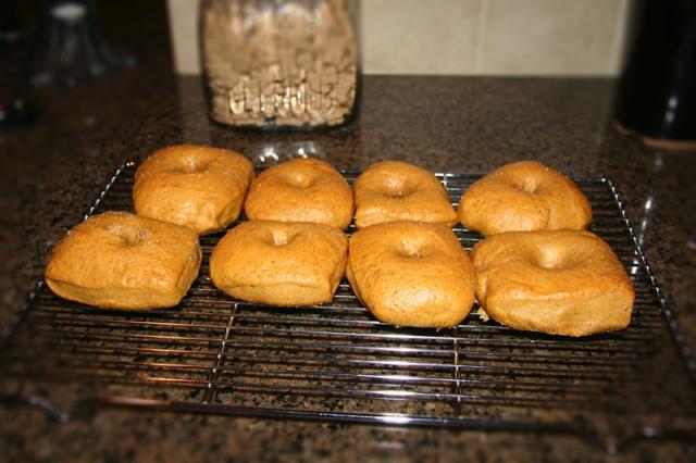 Pumpkin spice bagels